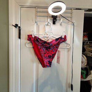 NWT Lilly Pulitzer Women's Size 10 Trey Bottom Ruby Red Heron My Own Swim